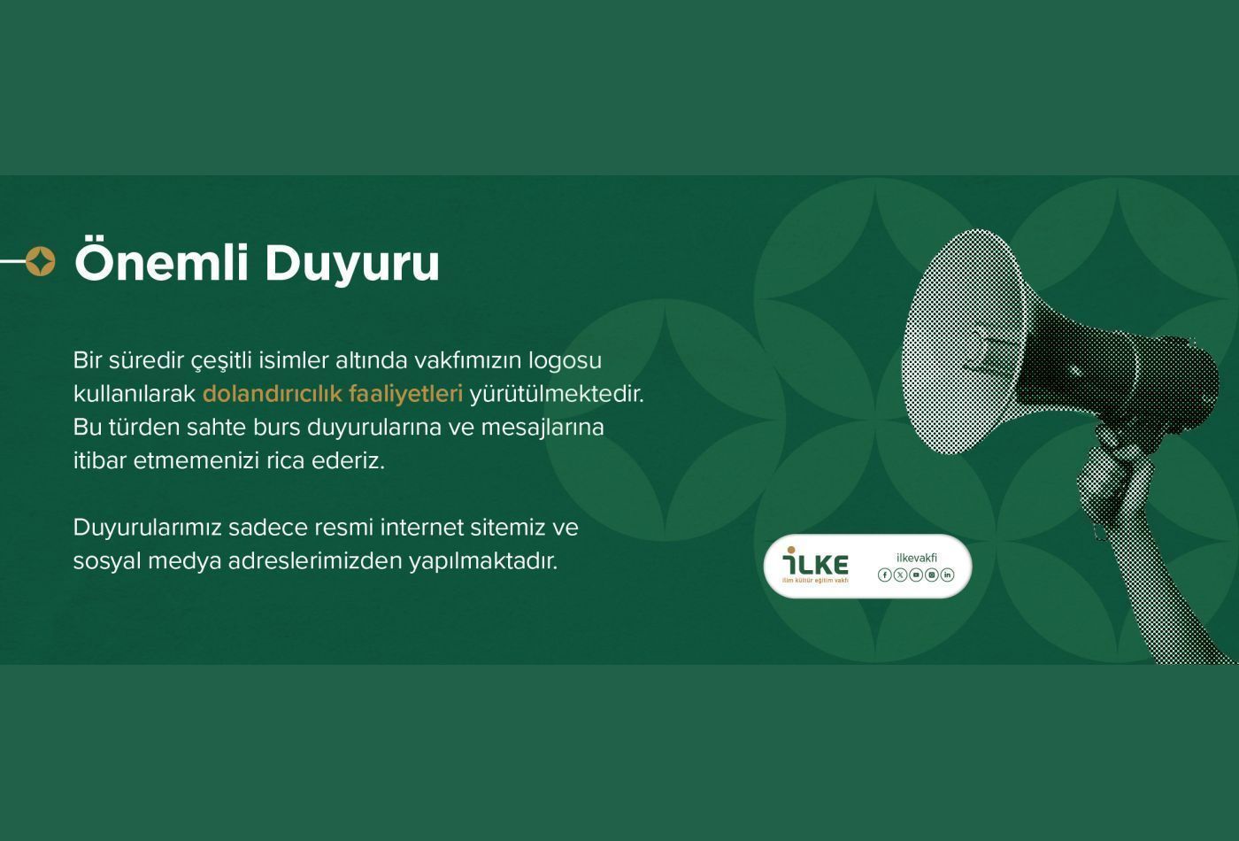 Önemli Duyuru!